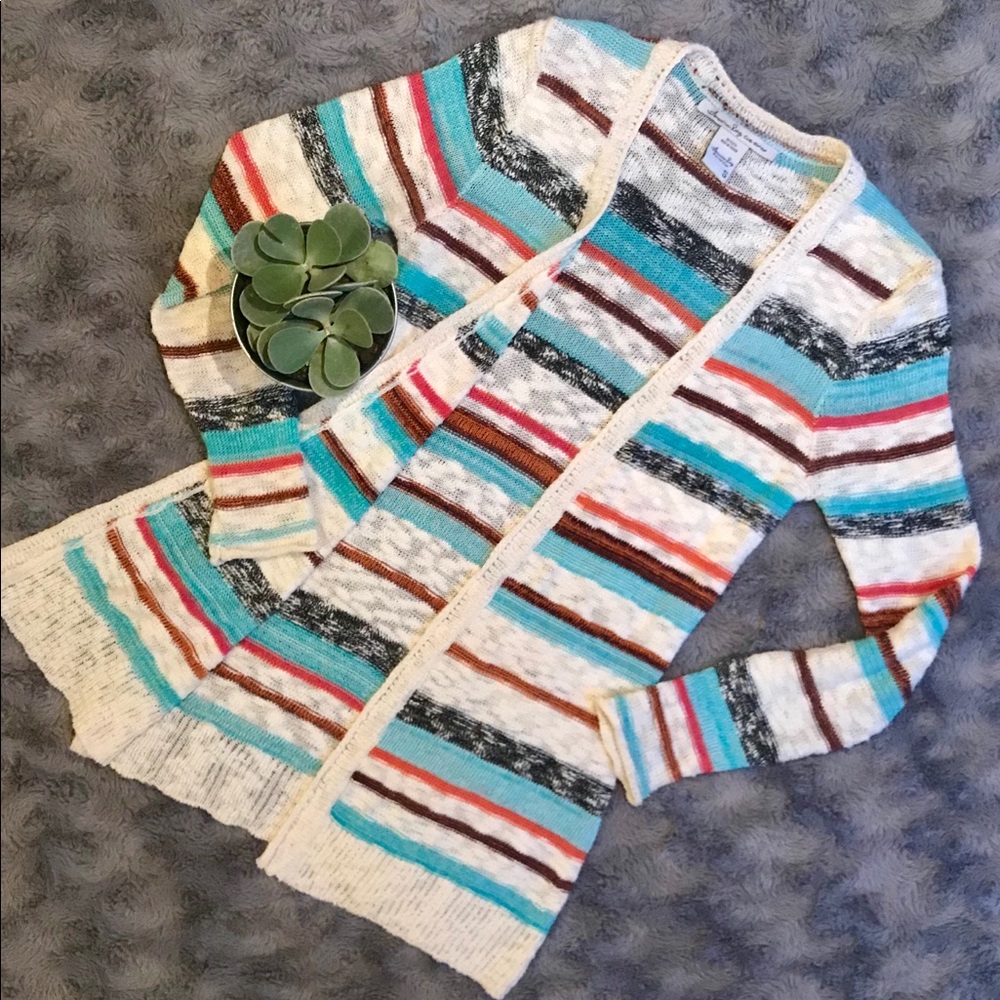 Striped American Rag cardigan/sweater